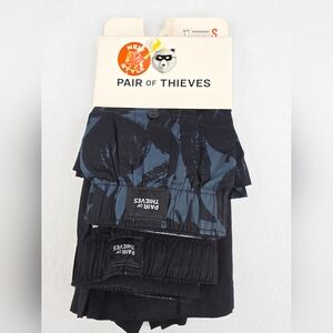 PAIR of THIEVES Woven Boxer 2-Pack Blue Black Size Small NWT S-2704